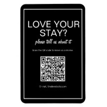 Magneto de revisão do código QR digital preto mode