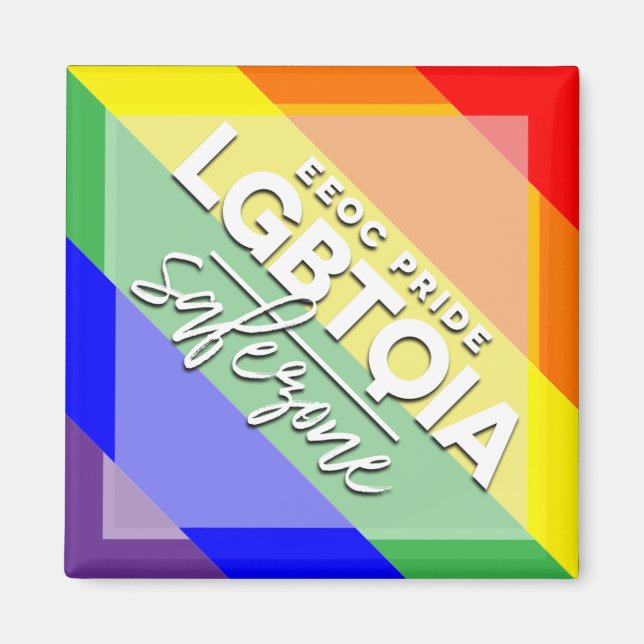 Imã Magneto de Safezone LGBTQIA (Frente)