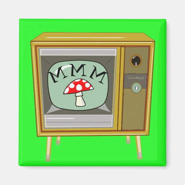 Imã Magneto de Televisão do Console Retro Boxy (Frente)