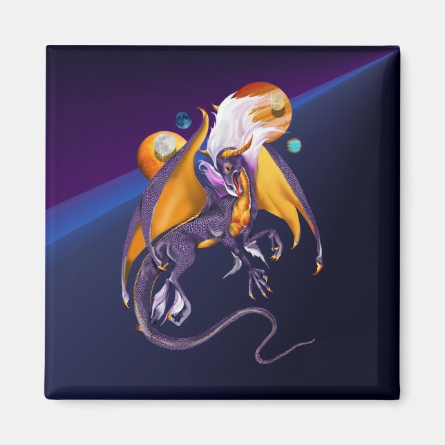 Imã Magneto do Dragão lavanda (Frente)