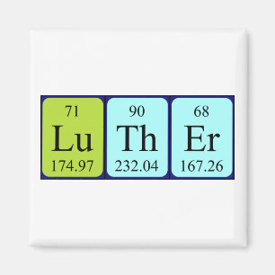 Imã Magneto do nome da mesa periódica do Luther