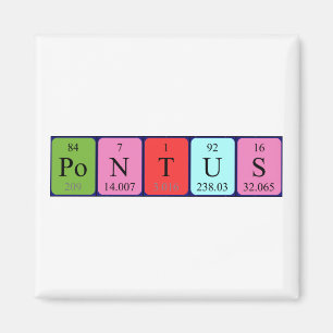 Imã Magneto do nome da mesa periódica do Pontus