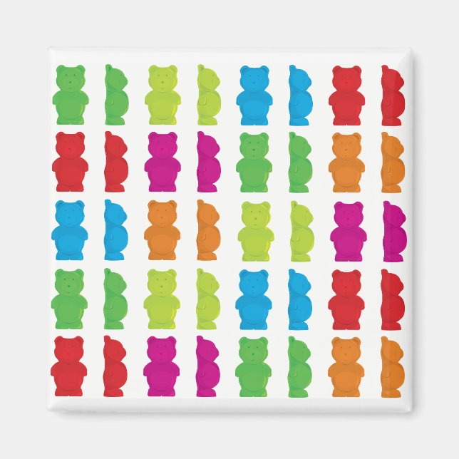 Imã Magneto do Urso Gummy (Frente)