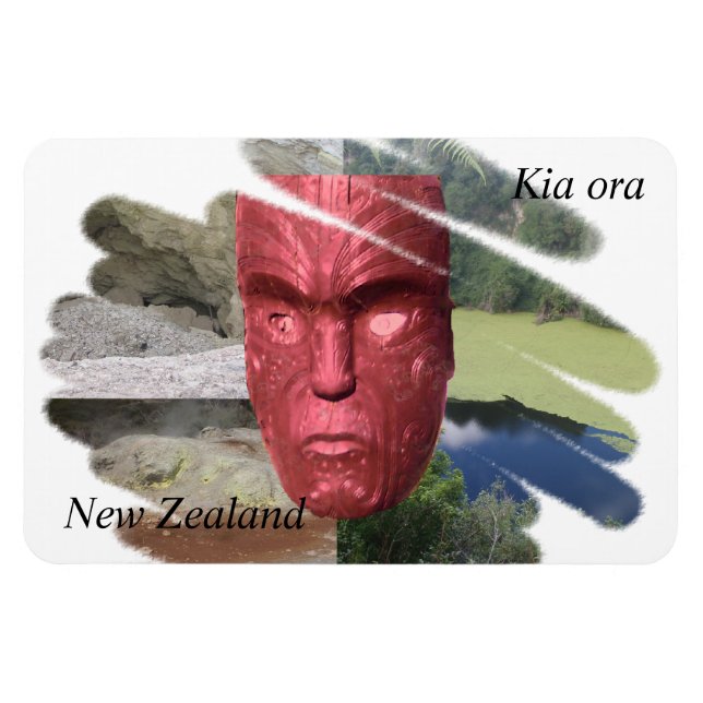 Ímã Magneto Kia Ora Nova Zelândia (Horizontal)