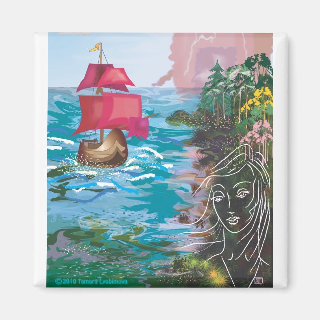 Imã Magneto Scarlet Sails (Frente)