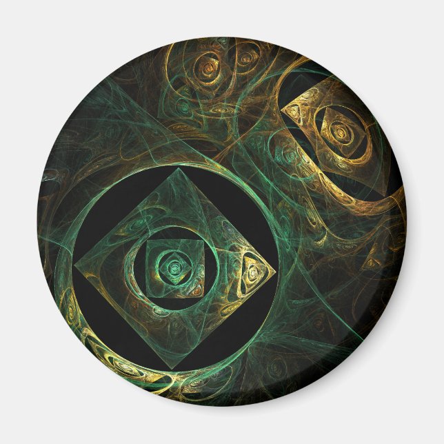 Imã Magnetos Abstrato de Arte Magnética Vibrações (Frente)