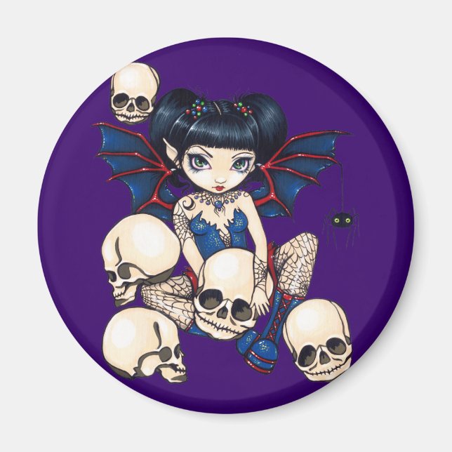 Imã Magnetos "Aranhas e Crânios" (Frente)