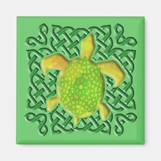 Imã Magnetos Celtic Knot Turtle (Verdes)