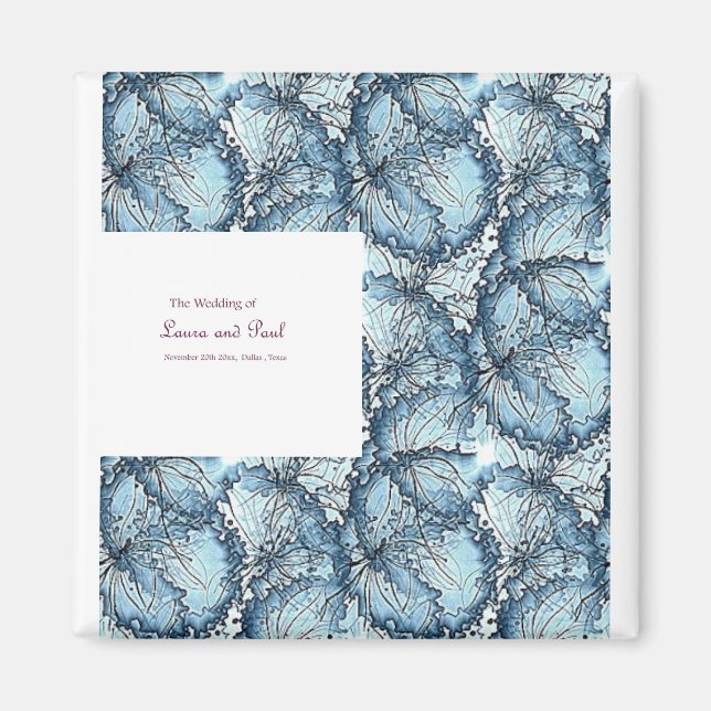 Imã Magnetos de casamento artístico (Frente)