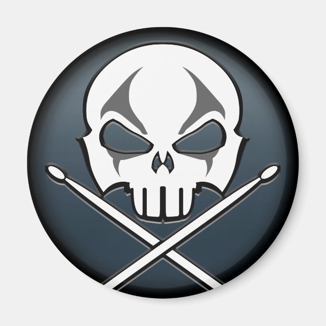 Imã Magnetos de Drummer de Rock & Roll Metal Pesado (Frente)