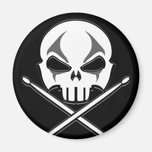 Imã Magnetos de Drummer de Rock & Roll Metal Pesado (Frente)