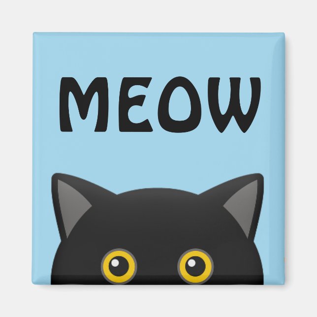 IMÃ MAGNETOS DE EMERGÊNCIA DE GATO PRETO (Frente)