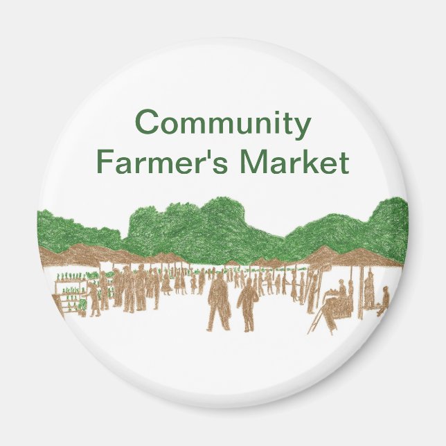 Imã Magnetos de mercado dos agricultores comunitários (Frente)