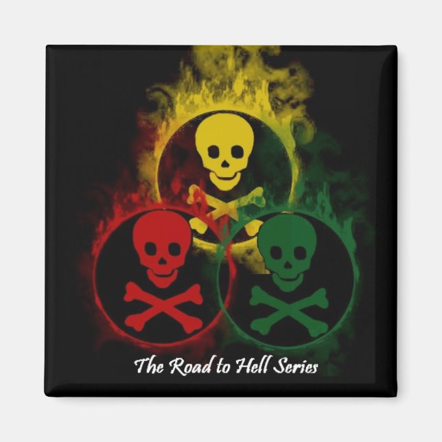 Imã Magnetos de três cores (Frente)