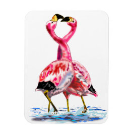 Ímã Magnetos Flamingos Rosa