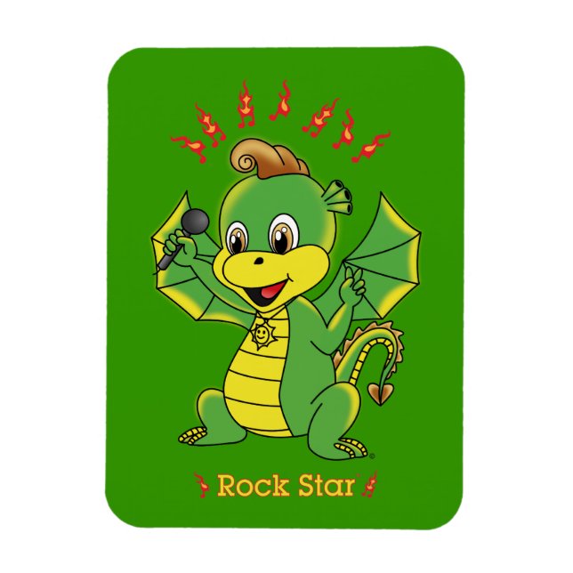 Ímã Magnetos flexíveis do Dragon Rockstar™ (Vertical)