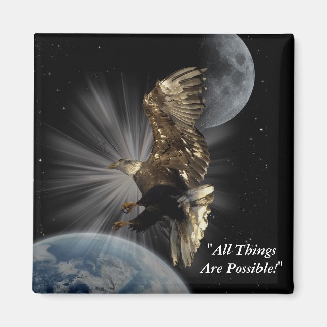 Imã Magnetos Motivacionais Bald Eagle (Frente)