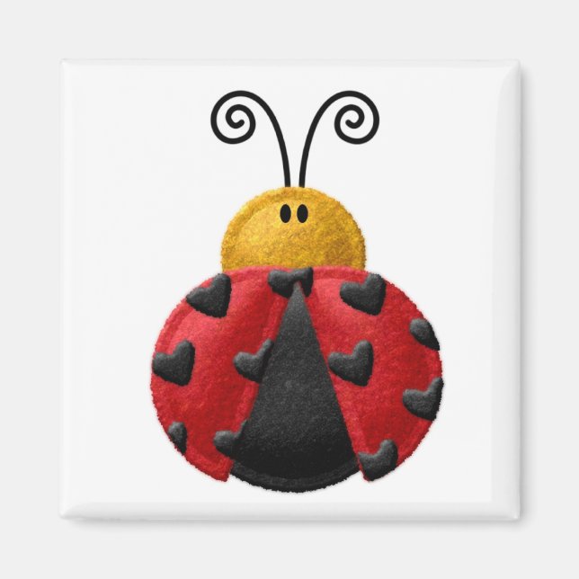 Imã Magnetos para cadeado LADYBUGS, refrigerador (Frente)
