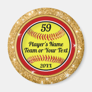 Imã Magnetos personalizados de softball em massa ou Co