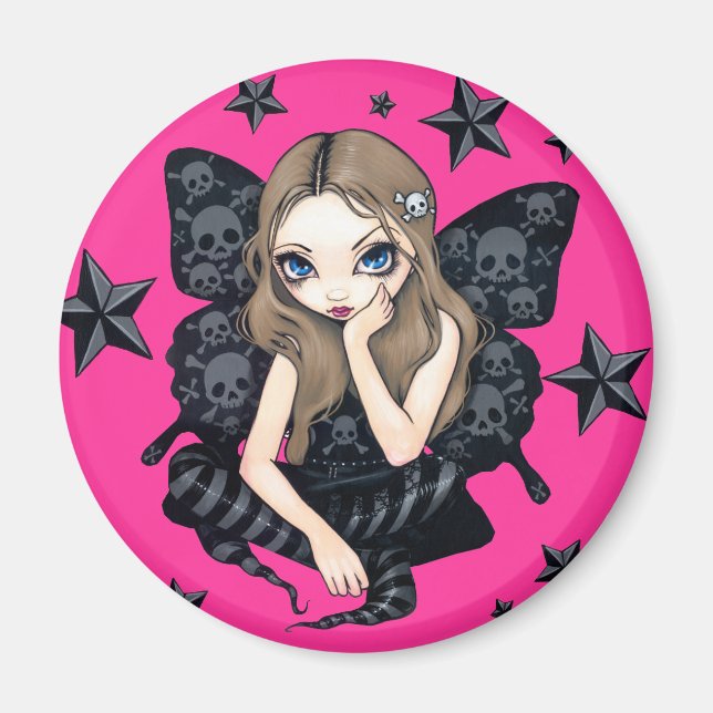 Imã Magnetos "Skulls and Stars" (Frente)