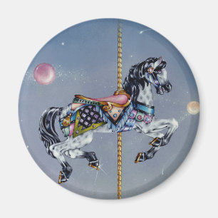 Imã Magnets - Cinza Mare Carousel Horse