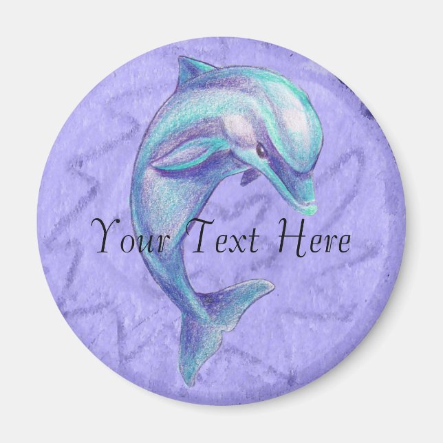 Imã Magnets de Golfinho Azul (Frente)