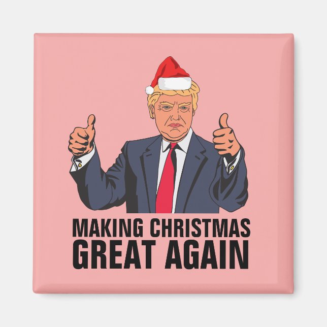 IMÃ MAGNETS DE NATAL DE TRUMP DONALD (Frente)