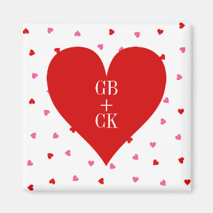 Imã Magnets iniciais do Dia de os namorados Lover