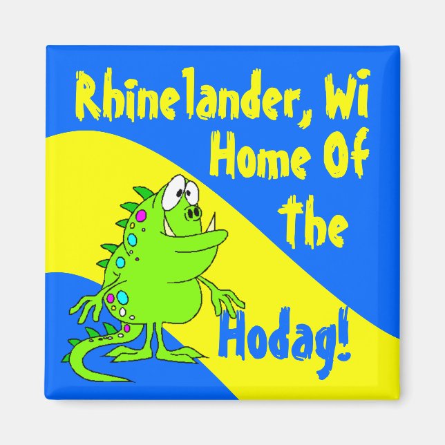 Imã Magnets souvenir Rhinelander Hodags Hodags WI wisc (Frente)