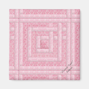 Imã Magnett Comprimido do Log de Damasco Rosa