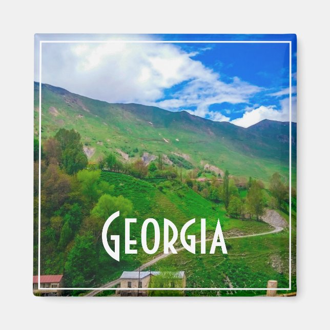 Imã Magnífico Georgia Causa Montanhas (Frente)