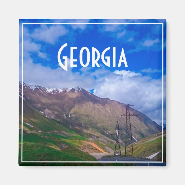 Imã Magnífico Georgia Causa Montanhas (Frente)
