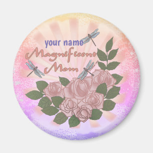 Imã Magnífico nome personalizado de Rosas da mãe