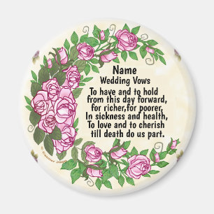 Imã Magnífico Rosa Nupcial Vows