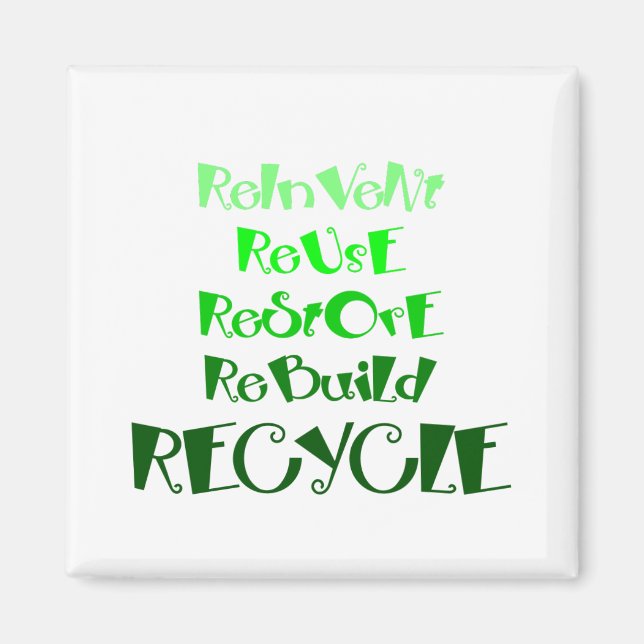 Imã Magnitude de Consciência do reciclagem (Frente)