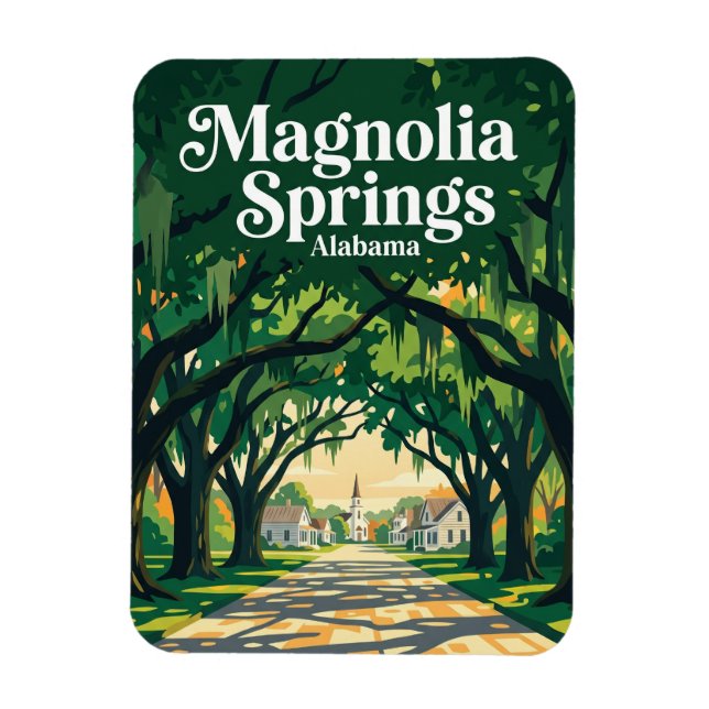 Ímã Magnolia Springs EUA (Vertical)