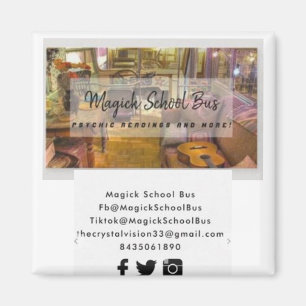 Imã Magnt de Ônibus da Magick School