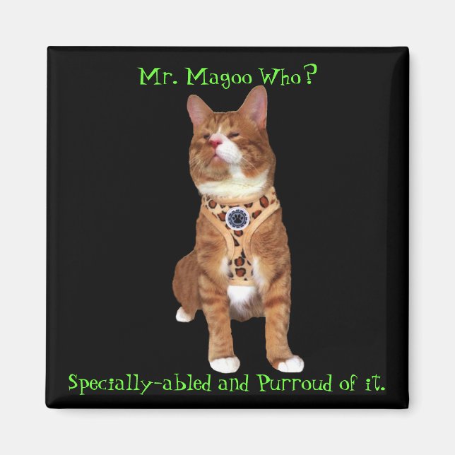 Imã Magoo Magnet, com capacidade especial (Frente)