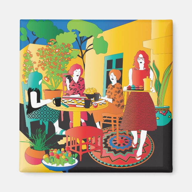 Imã Mah Jongg Adobe Magnet (Frente)