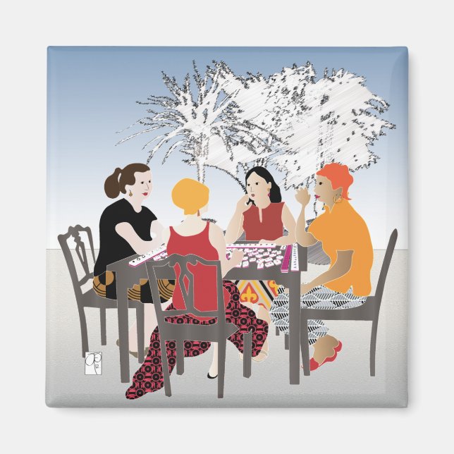 Imã Mah Jongg Alfresco Magnet (Frente)