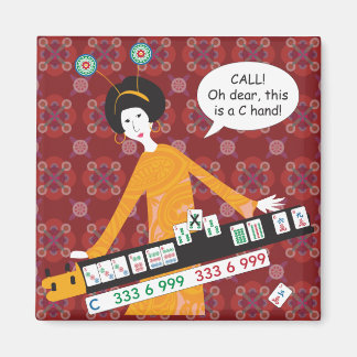 Imã Mah Jongg C Hand Magnet