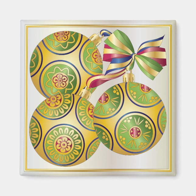 Imã Mah Jongg Enfeites de natal Magnet (Frente)