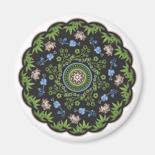 Imã Mah Jongg Flores/Um Ponto