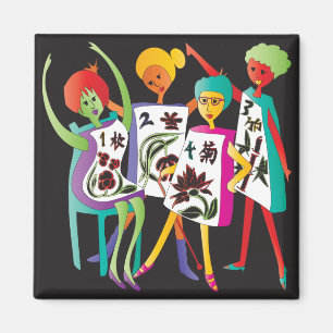 Imã Mah Jongg Flower Dance