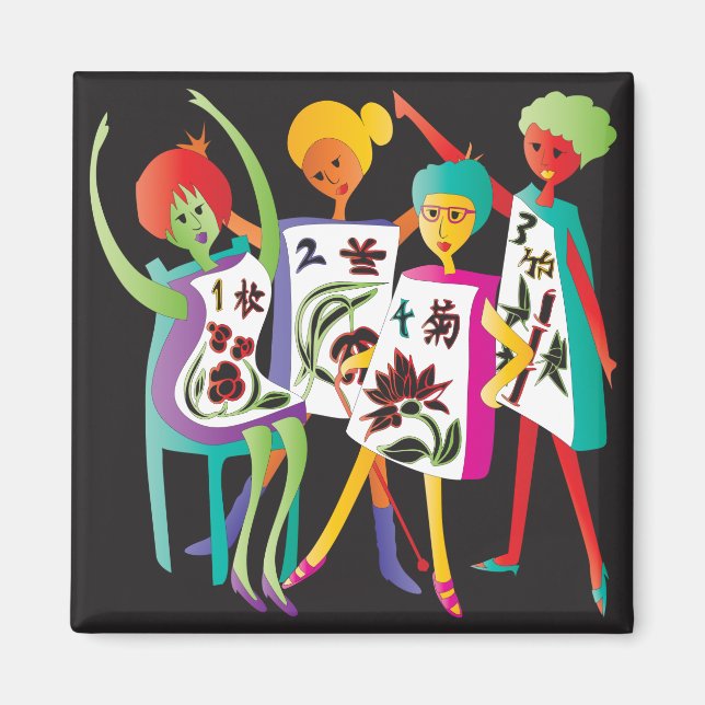 Imã Mah Jongg Flower Dance (Frente)