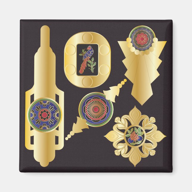 Imã Mah Jongg Jewelry Magnet (Frente)