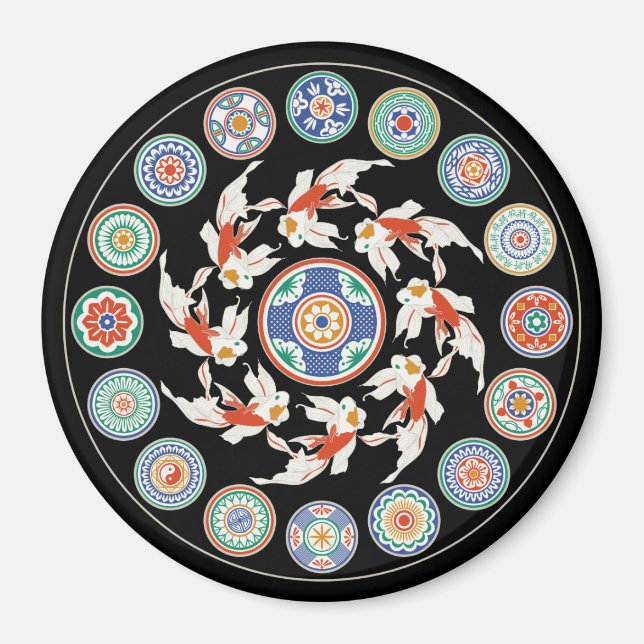 Imã Mah Jongg Koi (Frente)