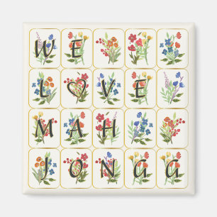 Imã Mah Jongg Love Magnet