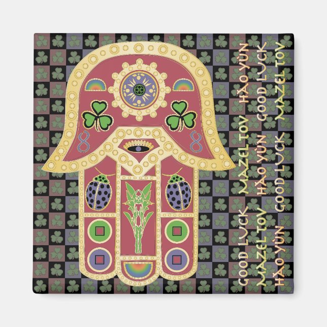 Imã Mah Jongg Lucky Magnet (Frente)