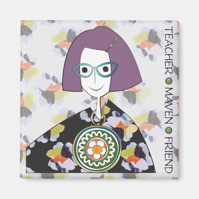 Imã Mah Jongg Maven Magnet (Frente)
